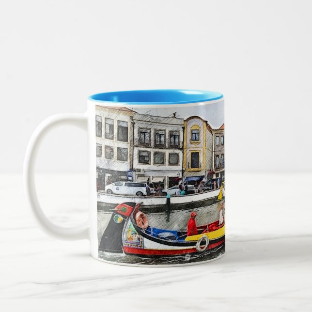 Caneca De Café Em Dois Tons Aveiro - O Real Portugal (Esquerda)