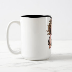 Caneca De Café Em Dois Tons aventais de cozinha POD design