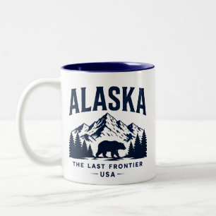 Caneca De Café Em Dois Tons Aventura na Última Fronteira do Alasca