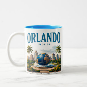 Caneca De Café Em Dois Tons Aventura Sunshine Orlando