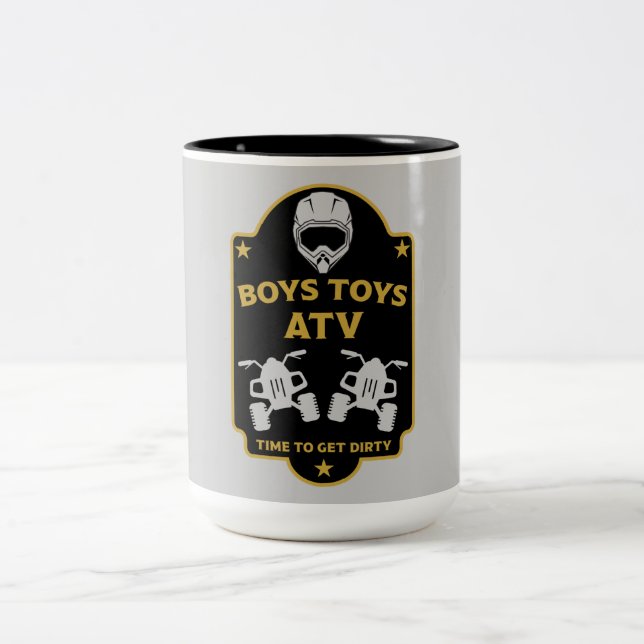 Caneca De Café Em Dois Tons Aventuras no Quad Atv (Centro)