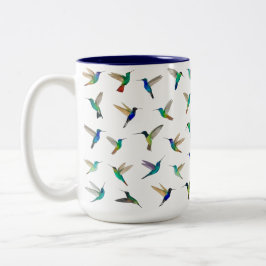 Caneca De Café Em Dois Tons Aves