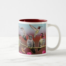 Caneca De Café Em Dois Tons Aves