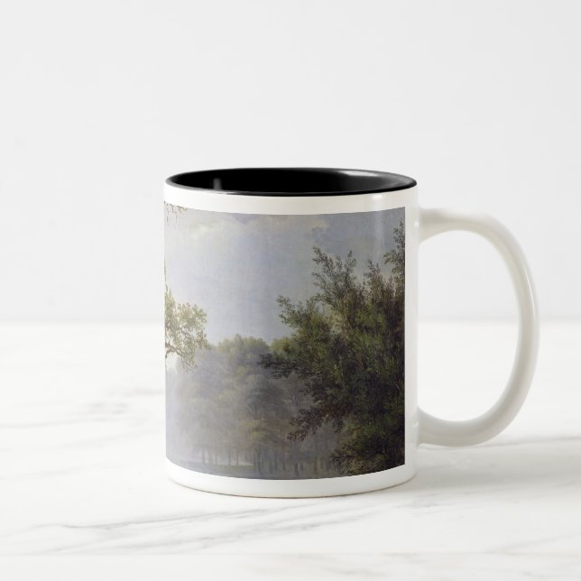 Caneca De Café Em Dois Tons Aves aquáticas da caça, 1828 (Direita)