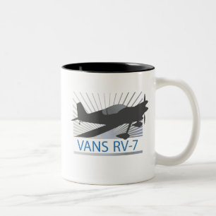 Caneca De Café Em Dois Tons Avião das camionetes RV-7