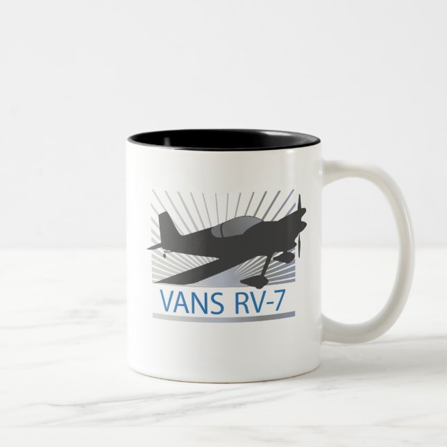 Caneca De Café Em Dois Tons Avião das camionetes RV-7 (Direita)