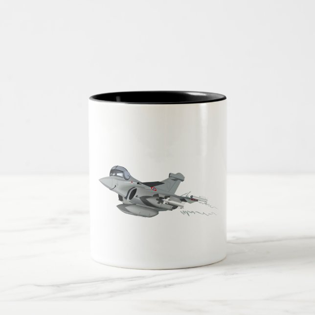 Caneca De Café Em Dois Tons Avião de animação (Centro)