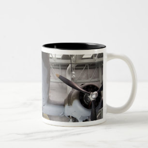 Caneca De Café Em Dois Tons avião de transporte C-47 Dakota da Segunda Guerra 