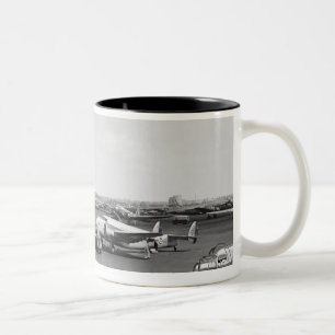 Caneca De Café Em Dois Tons Aviões