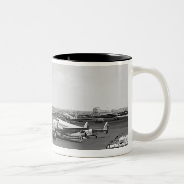 Caneca De Café Em Dois Tons Aviões (Direita)
