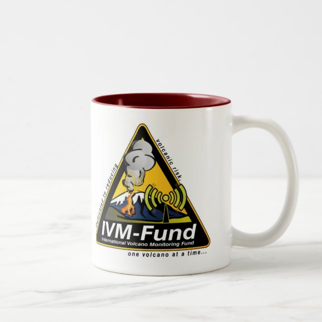 Caneca De Café Em Dois Tons Aviso! (Direita)