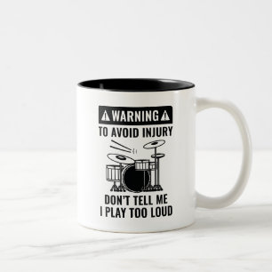 Caneca De Café Em Dois Tons Aviso do Drummer