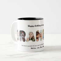 Avó Colagem de Fotos Personalizada Vovó