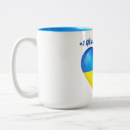 Caneca De Café Em Dois Tons Avó do ucraniano #1