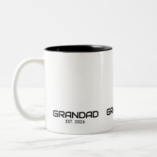 Caneca De Café Em Dois Tons Avô Estabelecido Novo Presente de Avô