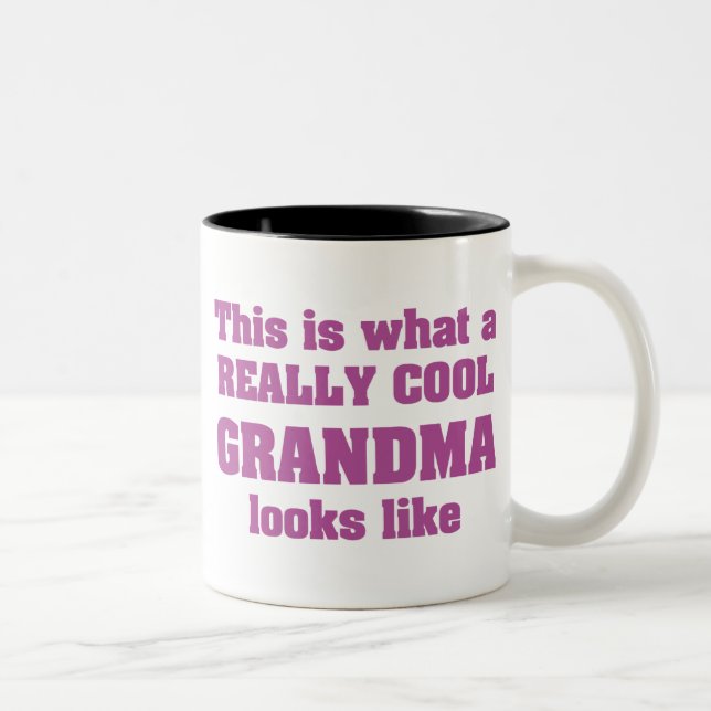 Caneca De Café Em Dois Tons Avó legal (Direita)