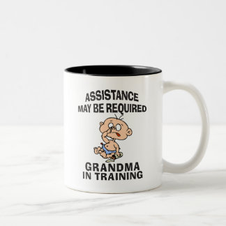 Caneca De Café Em Dois Tons Avó nova engraçada