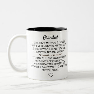 Caneca De Café Em Dois Tons Avô Personalizado para ser do Natal Bump