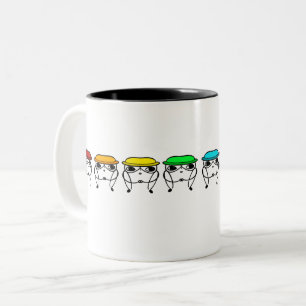 Caneca De Café Em Dois Tons Awty Rainbow Perching