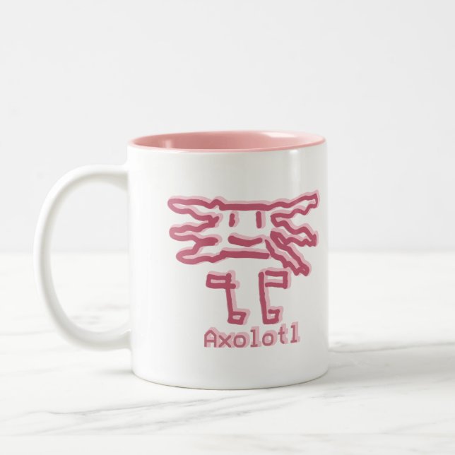 Caneca De Café Em Dois Tons Axolotl by Álvaro (Esquerda)