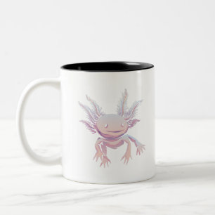 Caneca De Café Em Dois Tons Axolotl Realistic