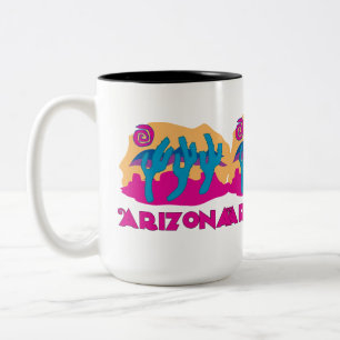 Caneca De Café Em Dois Tons AZ Deserto