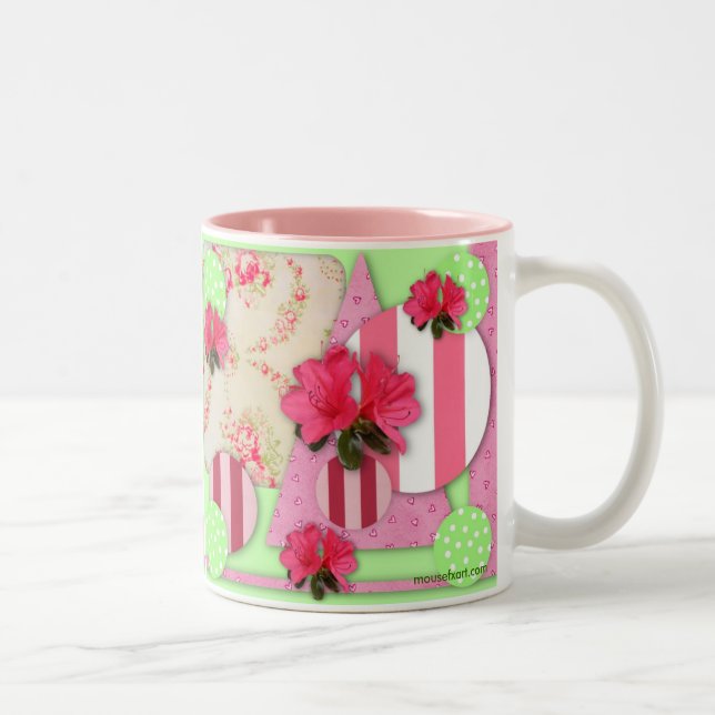 Caneca De Café Em Dois Tons Azalea Scrapbook Mug (Direita)