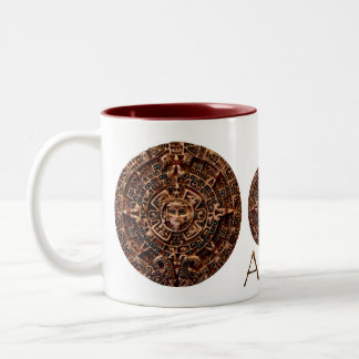 Caneca De Café Em Dois Tons AZTEC MAYAN SUN CALENDAR Gift Mug