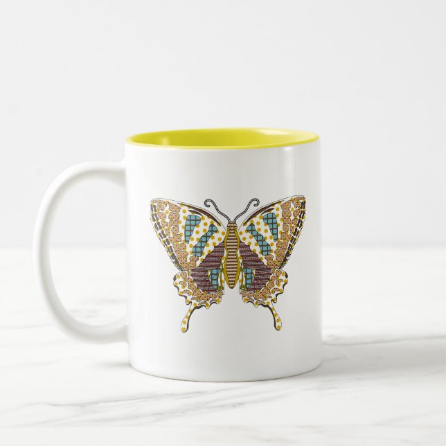 Caneca De Café Em Dois Tons Aztec Swallowtail Mug (Esquerda)