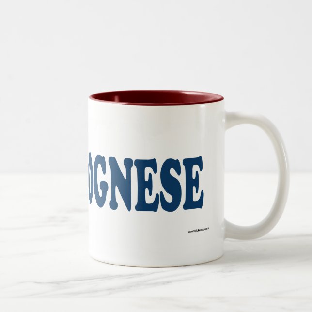 Caneca De Café Em Dois Tons Azul bolonhês (Direita)