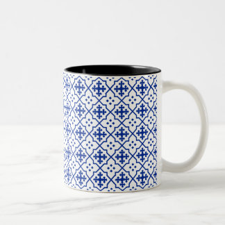 Caneca De Café Em Dois Tons Azul marroquino
