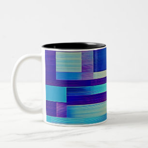 Caneca De Café Em Dois Tons azul rico