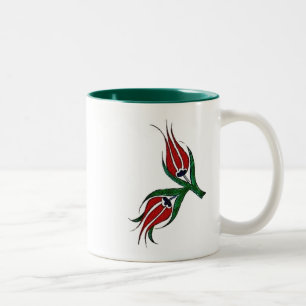 Caneca De Café Em Dois Tons Azulejo turco