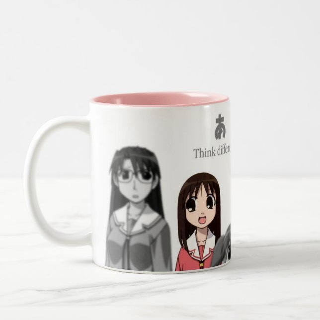 Caneca De Café Em Dois Tons Azumanga - pense diferente! (Esquerda)