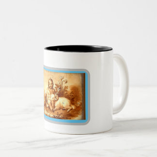 Caneca De Café Em Dois Tons Baby Boy com Little Lamb Mug