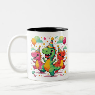 Caneca De Café Em Dois Tons Baby Dinosaur