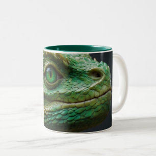 Caneca De Café Em Dois Tons Baby Dragon Fantasy Art
