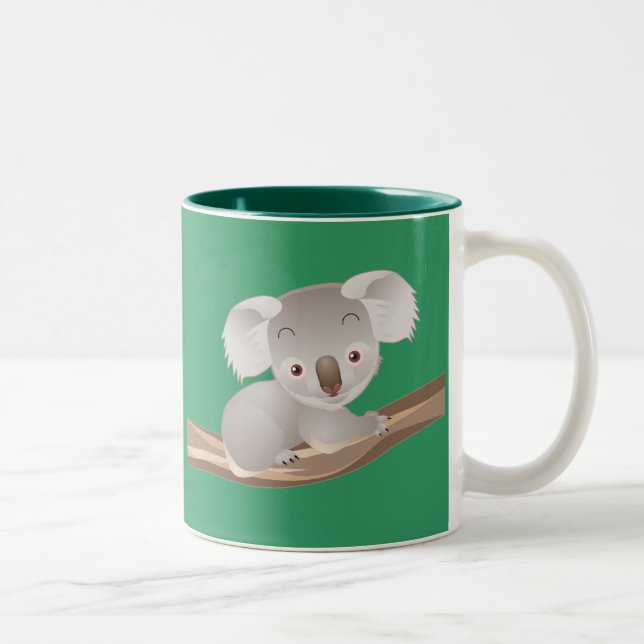 Caneca De Café Em Dois Tons Baby Koala (Direita)