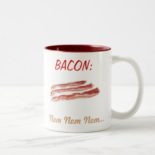 Caneca De Café Em Dois Tons Bacon: Acima em sua caneca