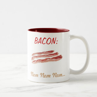Caneca De Café Em Dois Tons Bacon: Acima em sua caneca