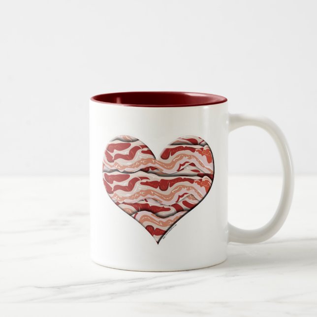Caneca De Café Em Dois Tons Bacon Corado (Direita)