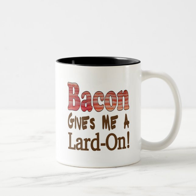 Caneca De Café Em Dois Tons Bacon Lard (Direita)