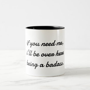 Caneca De Café Em Dois Tons Badass