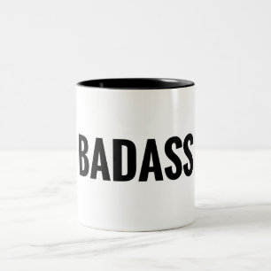 Caneca De Café Em Dois Tons Badass