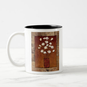 Caneca De Café Em Dois Tons BAG12 Flowers.tif branco