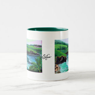 Caneca De Café Em Dois Tons baía 1 do honolua