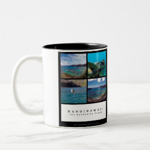 Caneca De Café Em Dois Tons Baía de Hanauma - Oahu Havaí