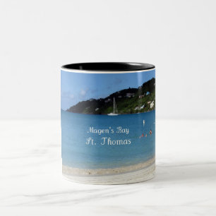 Caneca De Café Em Dois Tons Baía de Magen, Rua.
