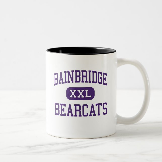 Caneca De Café Em Dois Tons Bainbridge - Bearcats - alto - Bainbridge Geórgia (Direita)