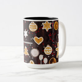 Caneca De Café Em Dois Tons Baking Feriado
